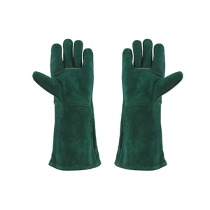 Green Welding Gloves - Elbow length