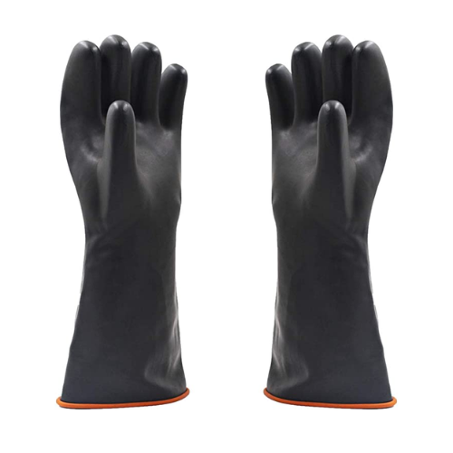 Black Rubber Gloves