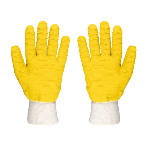 Yellow Comerax Knit Wrist Gloves