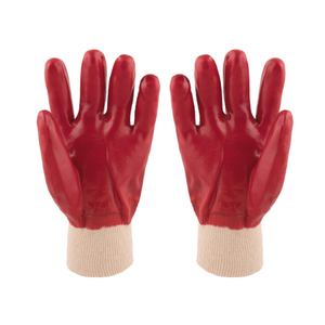 PVC Medium Weight Knit Wrist Gloves